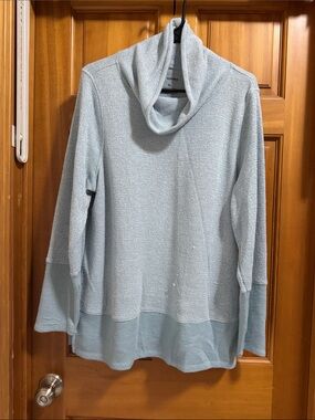 Sonoma Light Blue Cowl Neck Sweater
